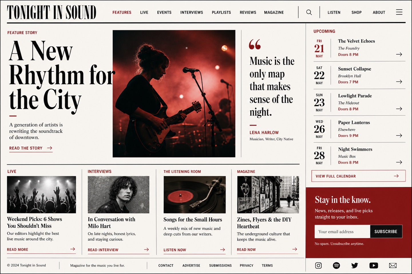 Editorial Magazine layout — interface screenshot