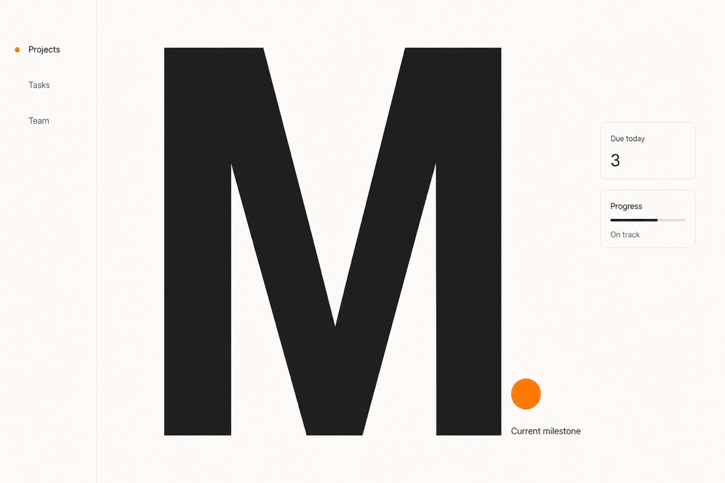 Exaggerated Minimalism layout — interface screenshot