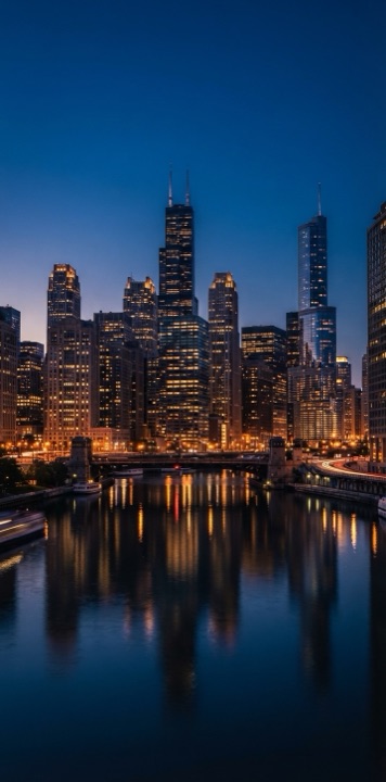 Example of the Blue Hour City style