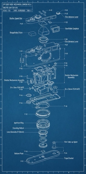 Example of the Blueprint Exploded View style