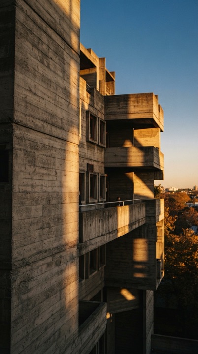Example of the Brutalist Golden Hour style