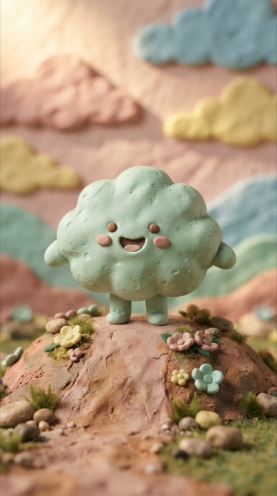 Example of the Claymation Render style