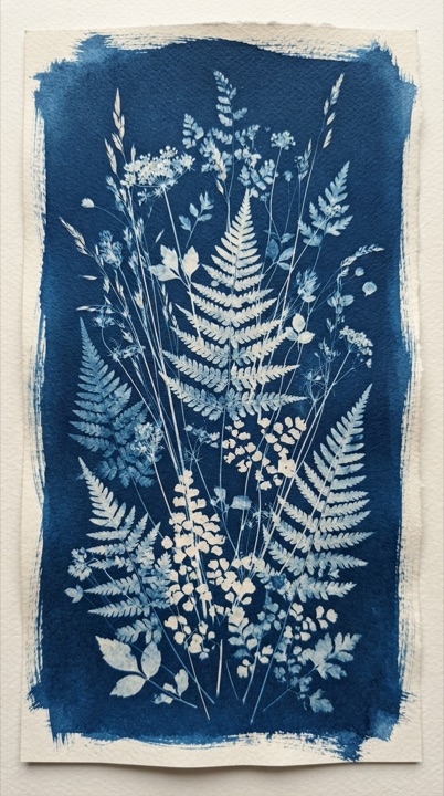 Example of the Cyanotype Blueprint style