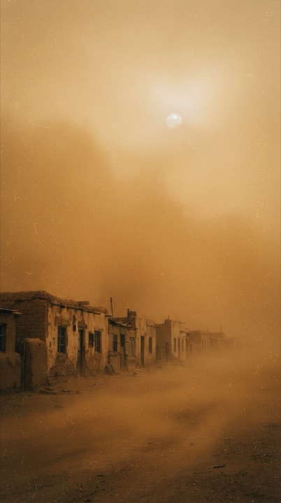 Example of the Dust Storm Ochre style