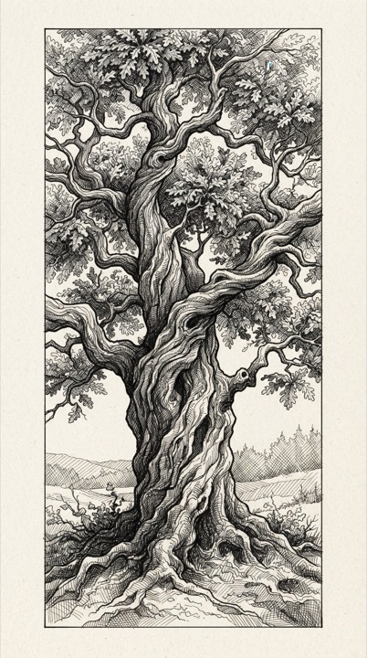 Example of the Ink Line Hatching style