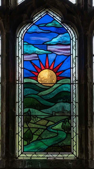 Example of the Stained Glass Panel style