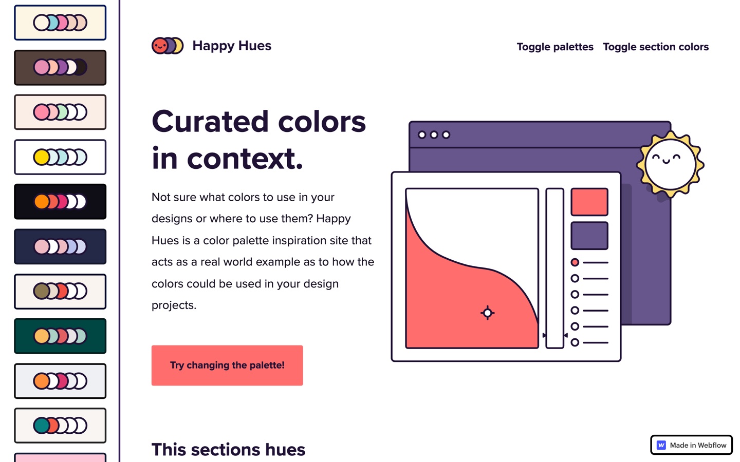 Happy Hues home page