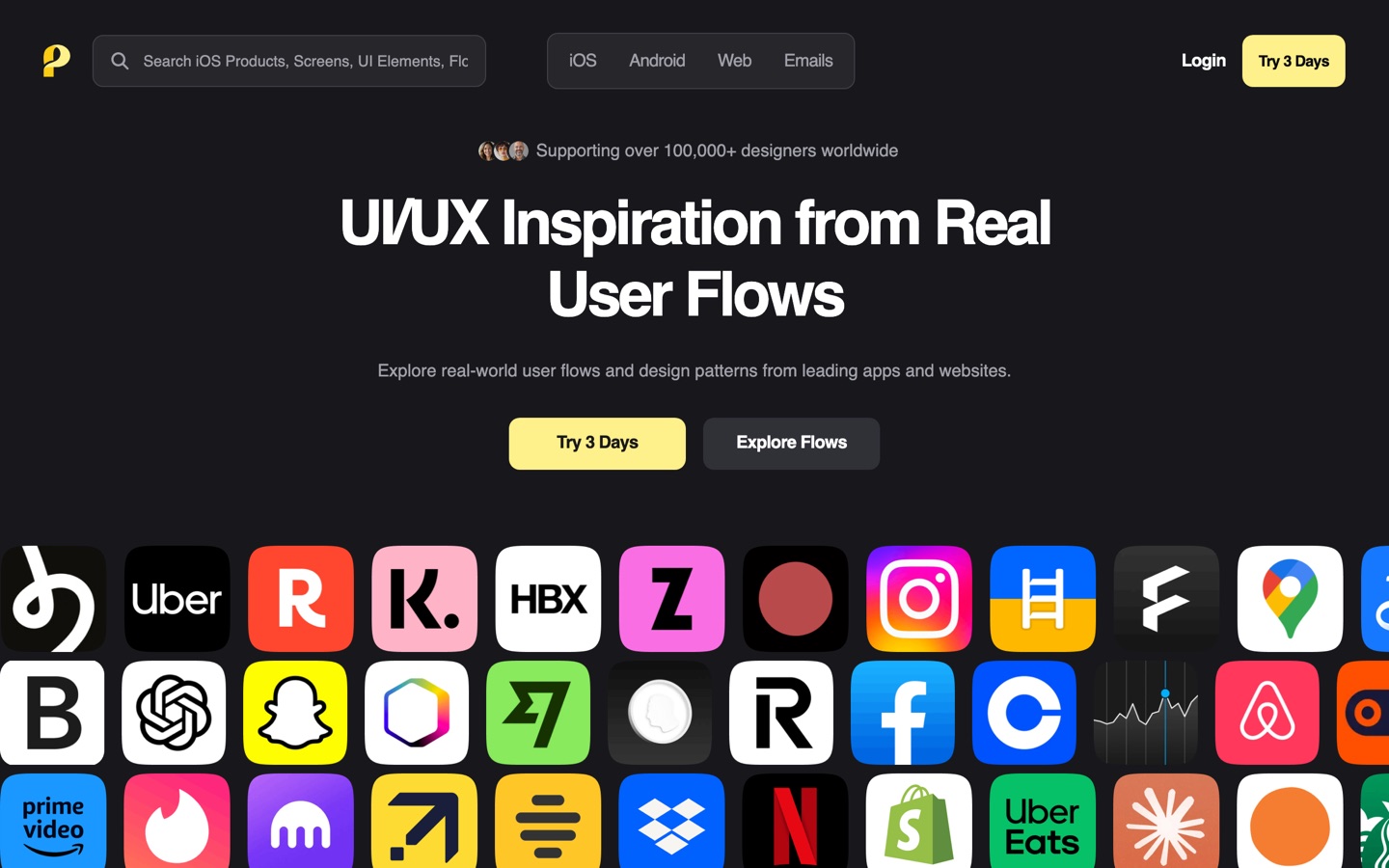 Page Flows home page