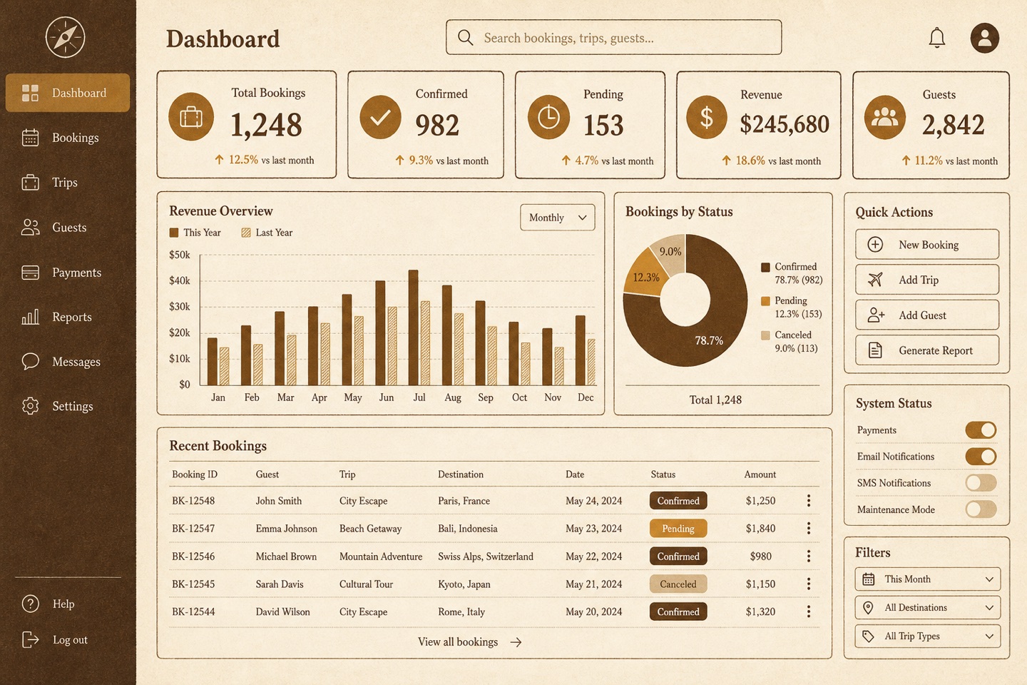 Warm Paper — interface concept shot