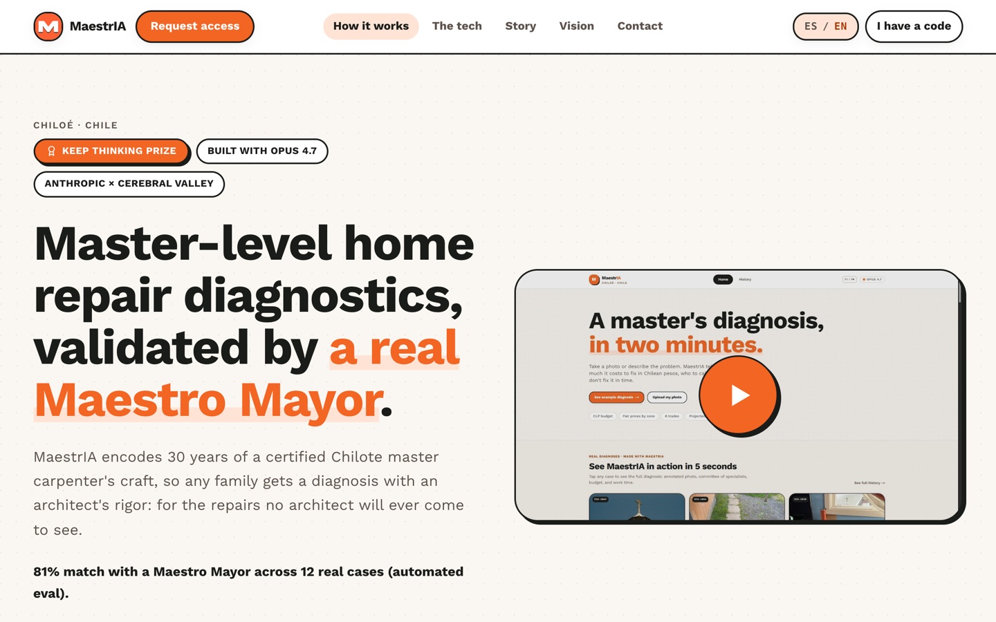 MaestrIA front page
