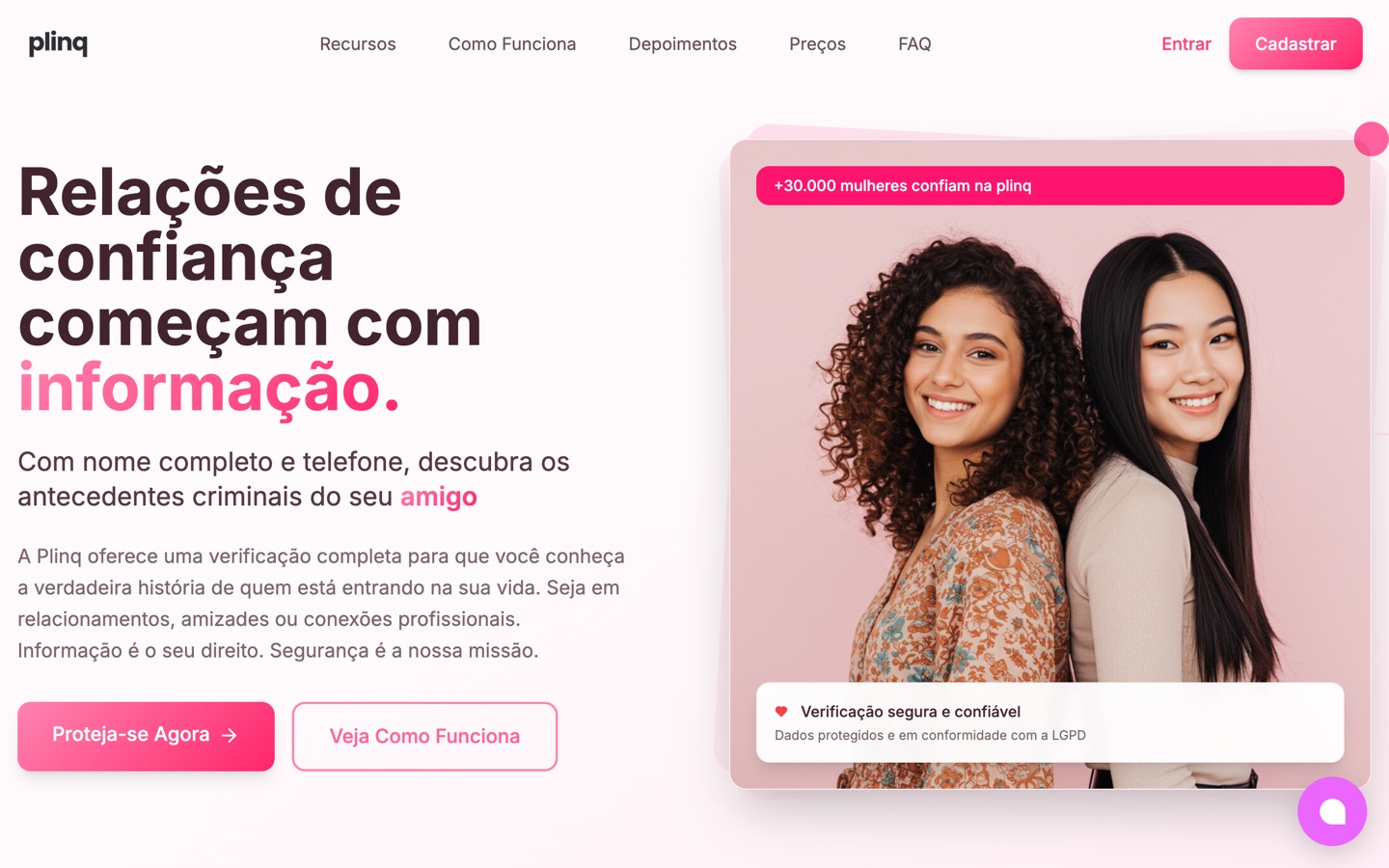 Plinq front page