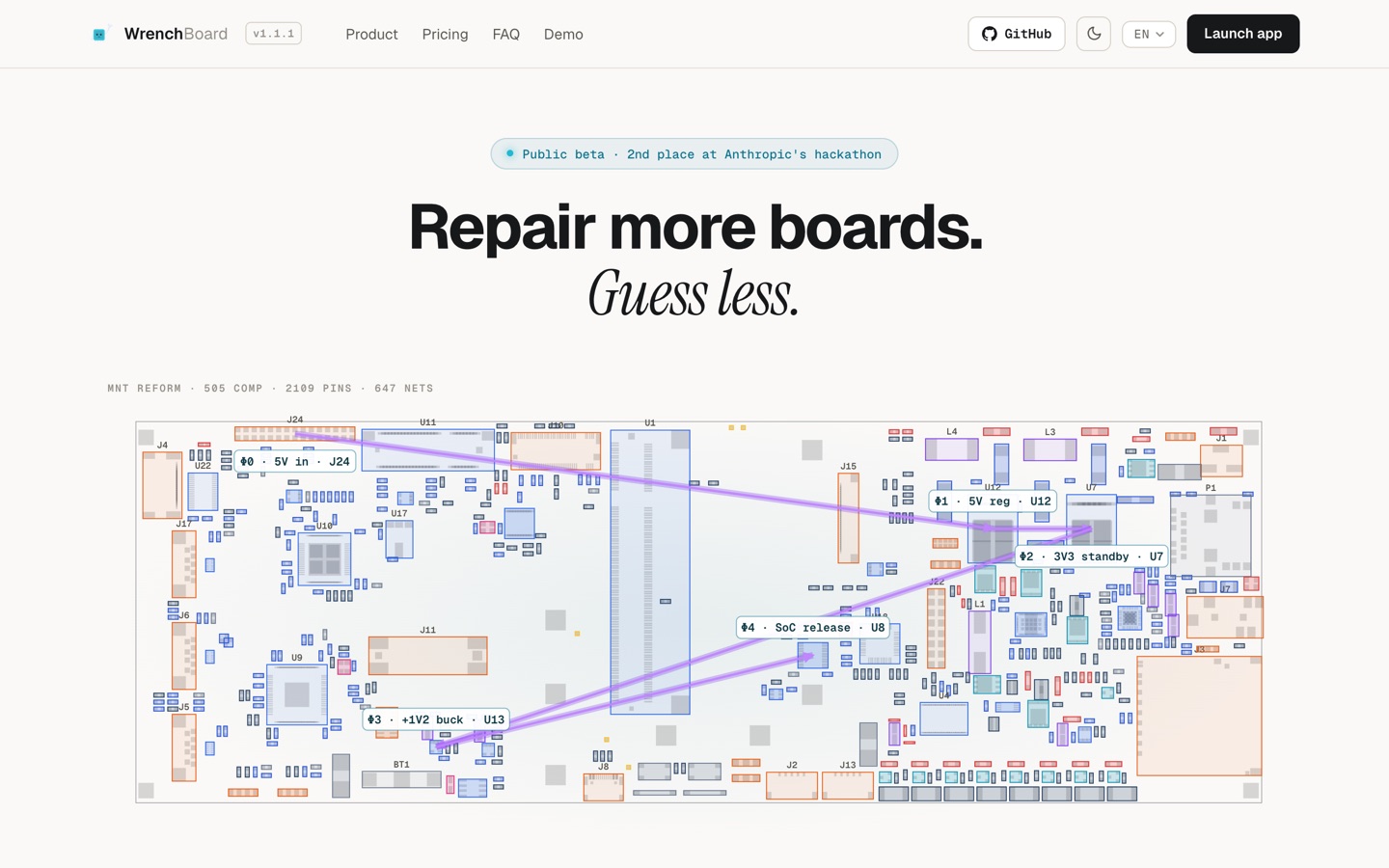 Wrench Board front page